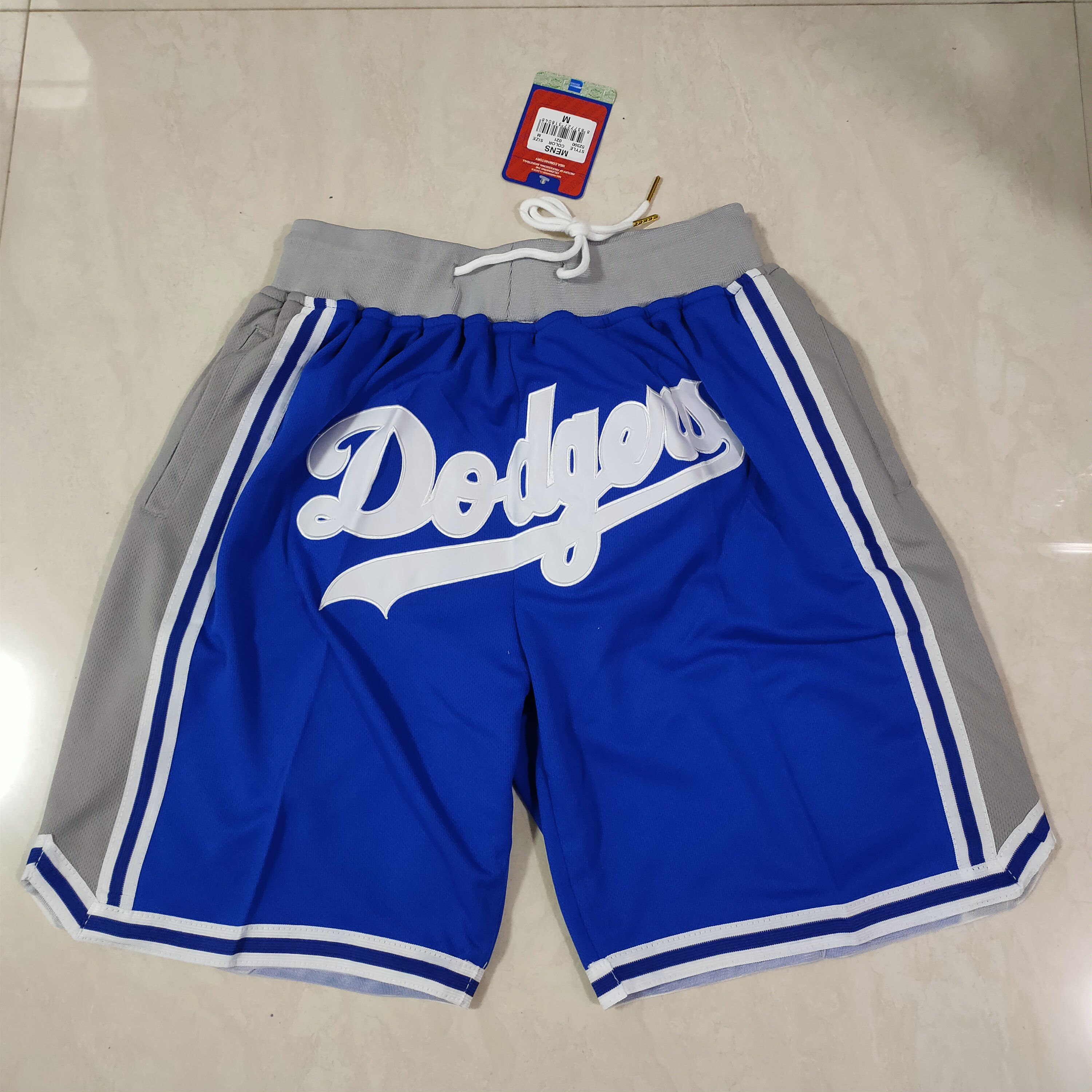 Men MLB Los Angeles Dodgers Blue Shorts
